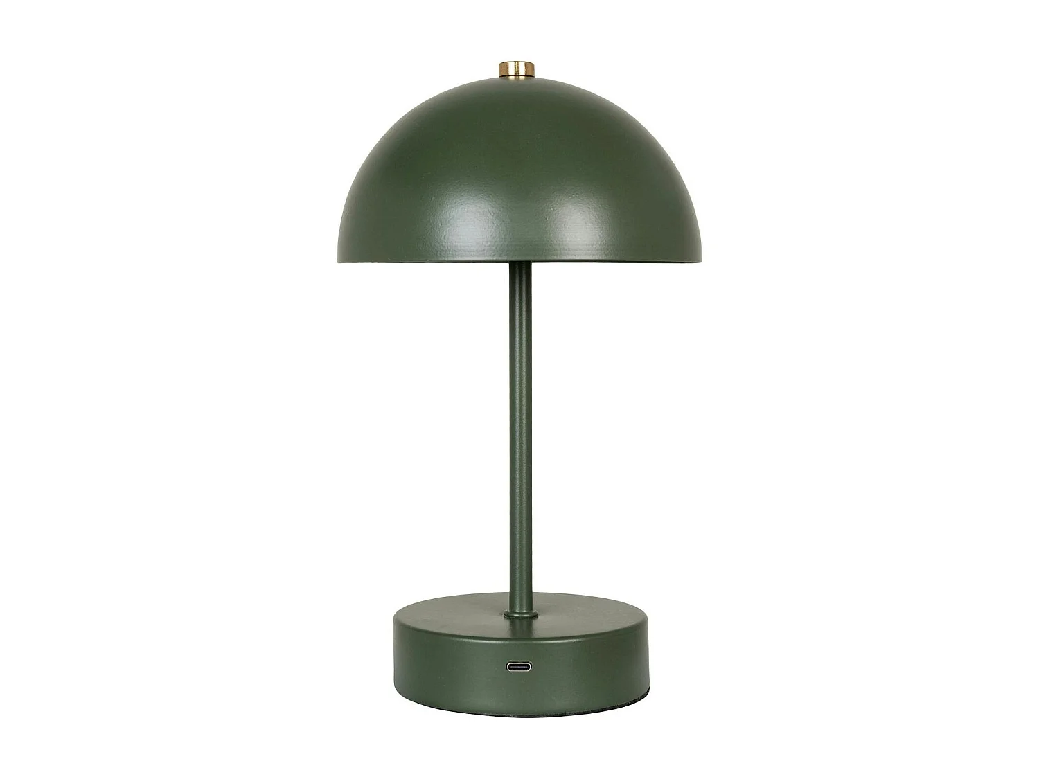 Lampe de table rechargeable en métal vert SILE