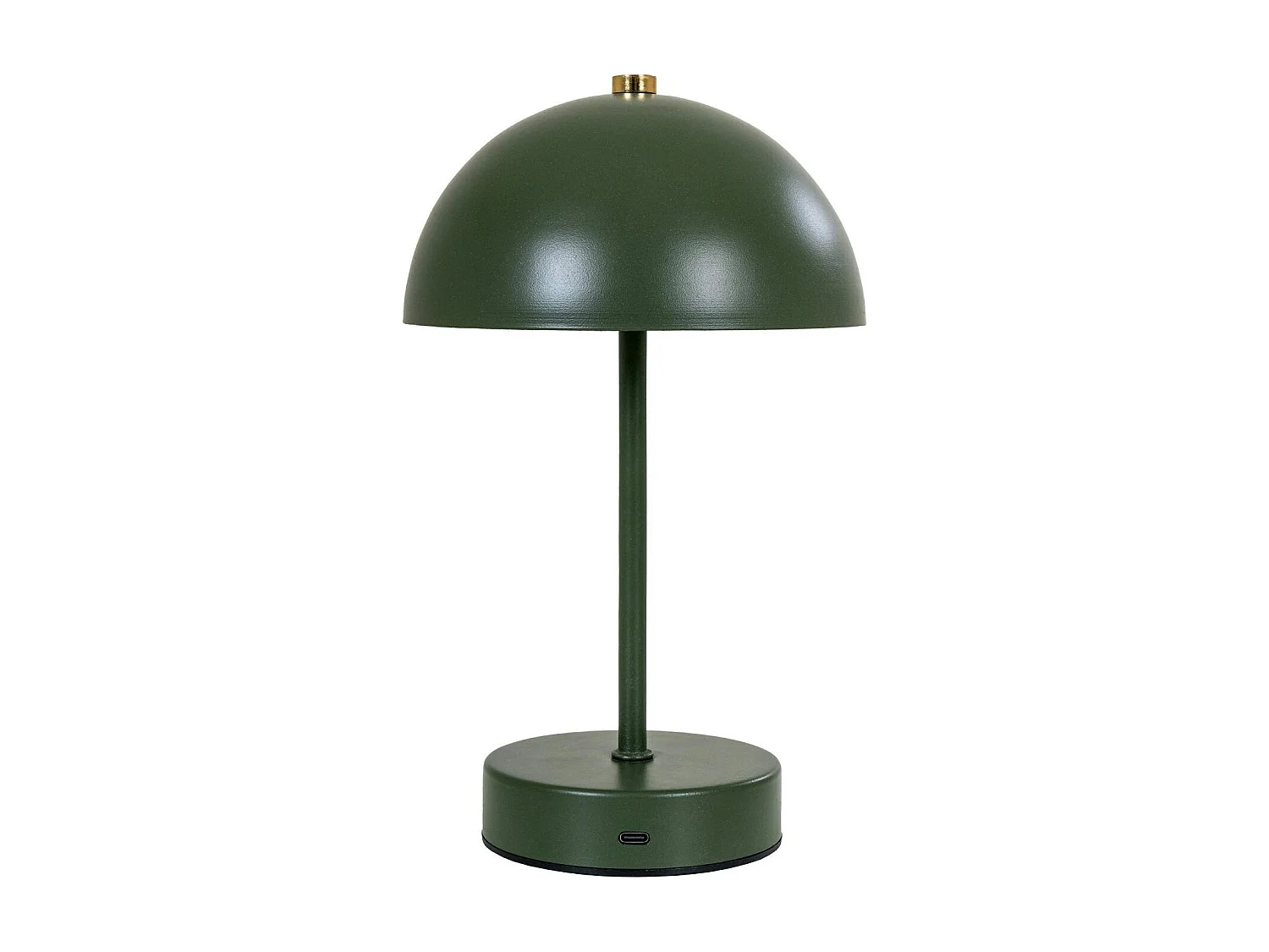 Lampe de table rechargeable en métal vert SILE