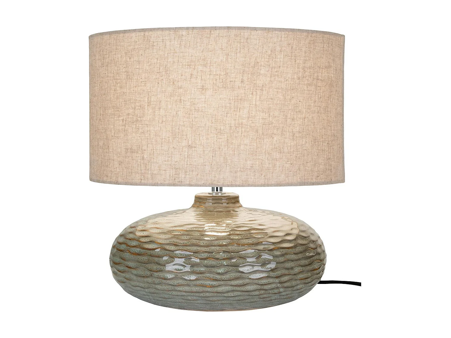 Lampe de table en céramique verte KARS