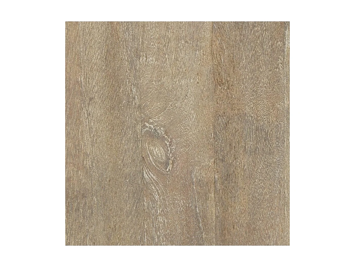 Table de chevet Table de nuit de 3 tiroirs en bois de manguier aspect vieilli - Longueur 49 x Profondeur  33 x Hauteur 73 cm