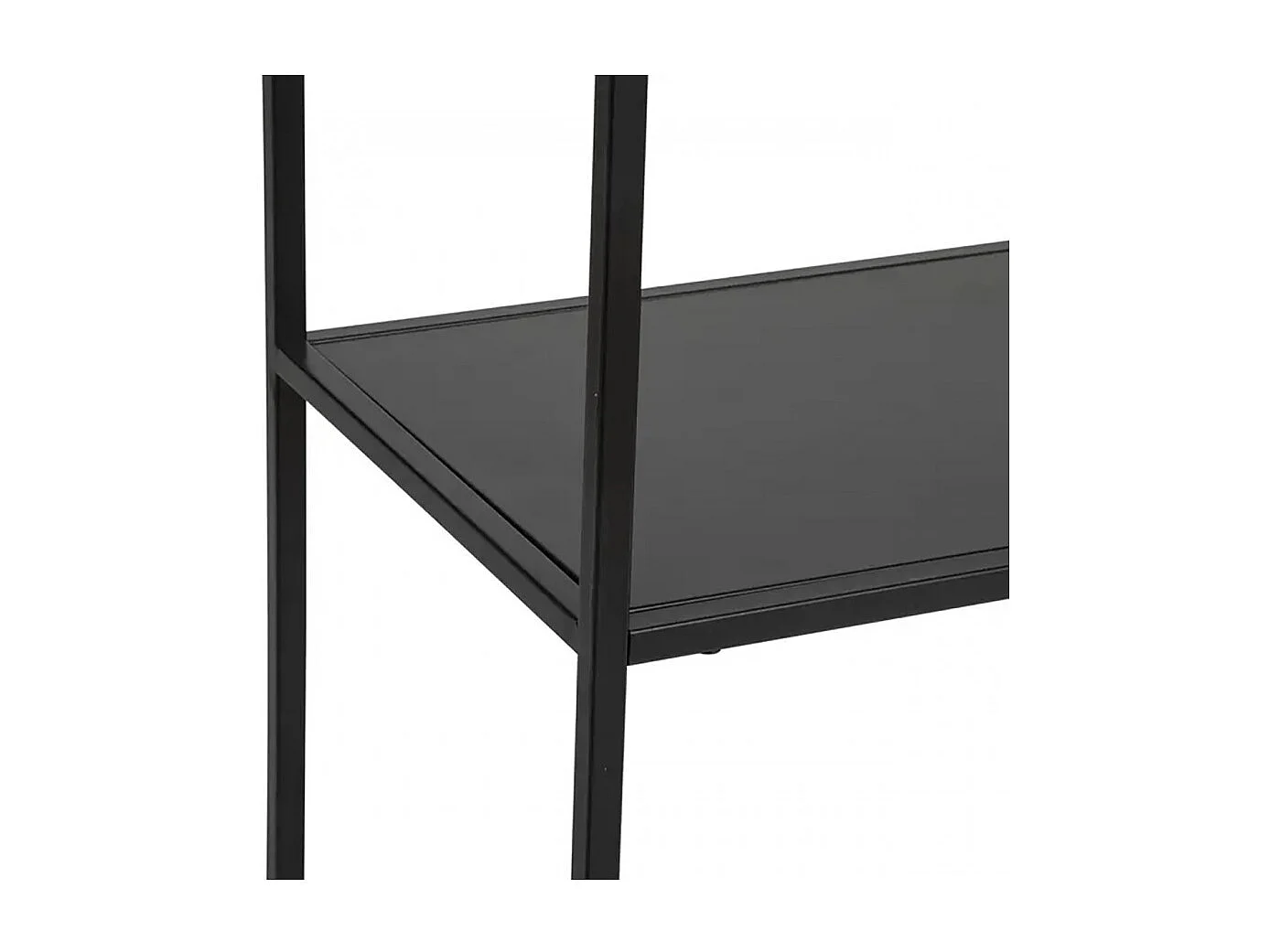Étagère de rangement style industriel 6 niveaux en métal noir - Longueur 90 x Profondeur 35 x Hauteur 180 cm