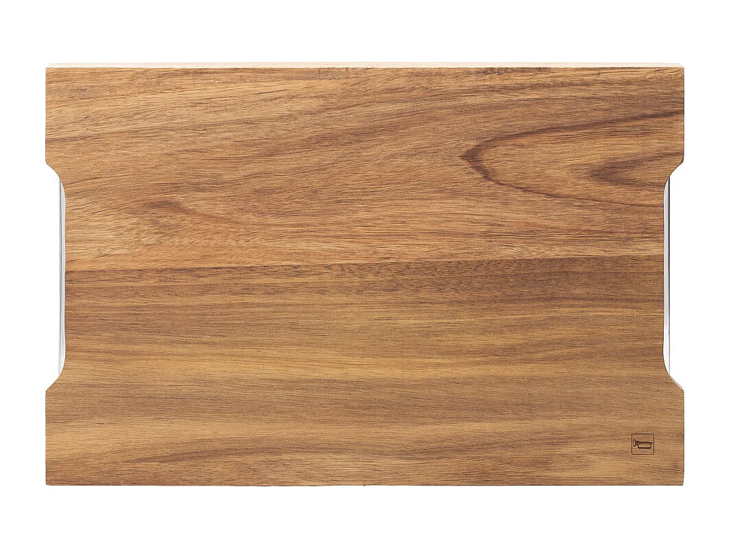 Léonie - Planche à découper rectangulaire 42 x 28 x 4 cm avec 2 tiroirs