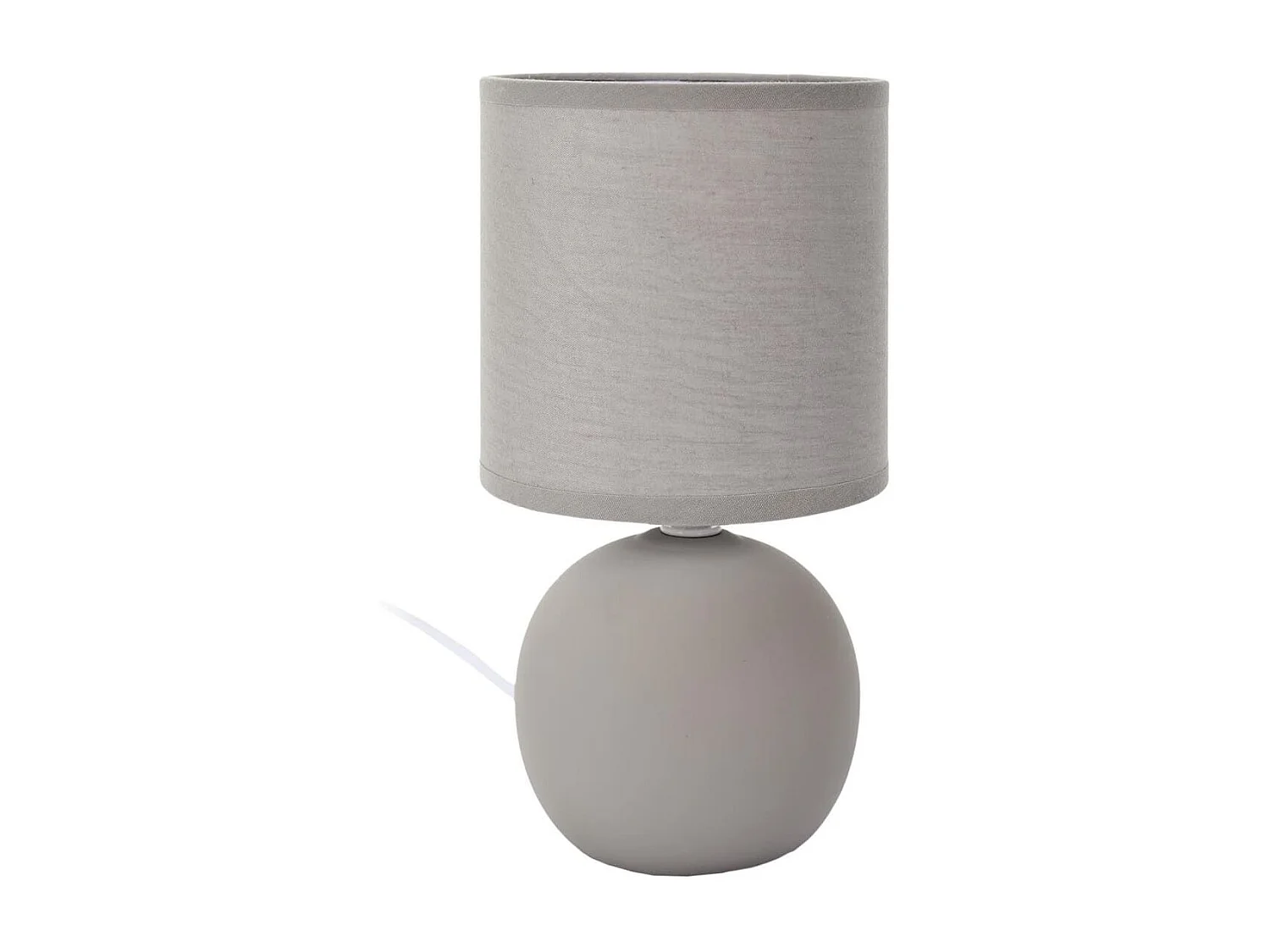 Lampe à poser céramique taupe mat (H25cm)