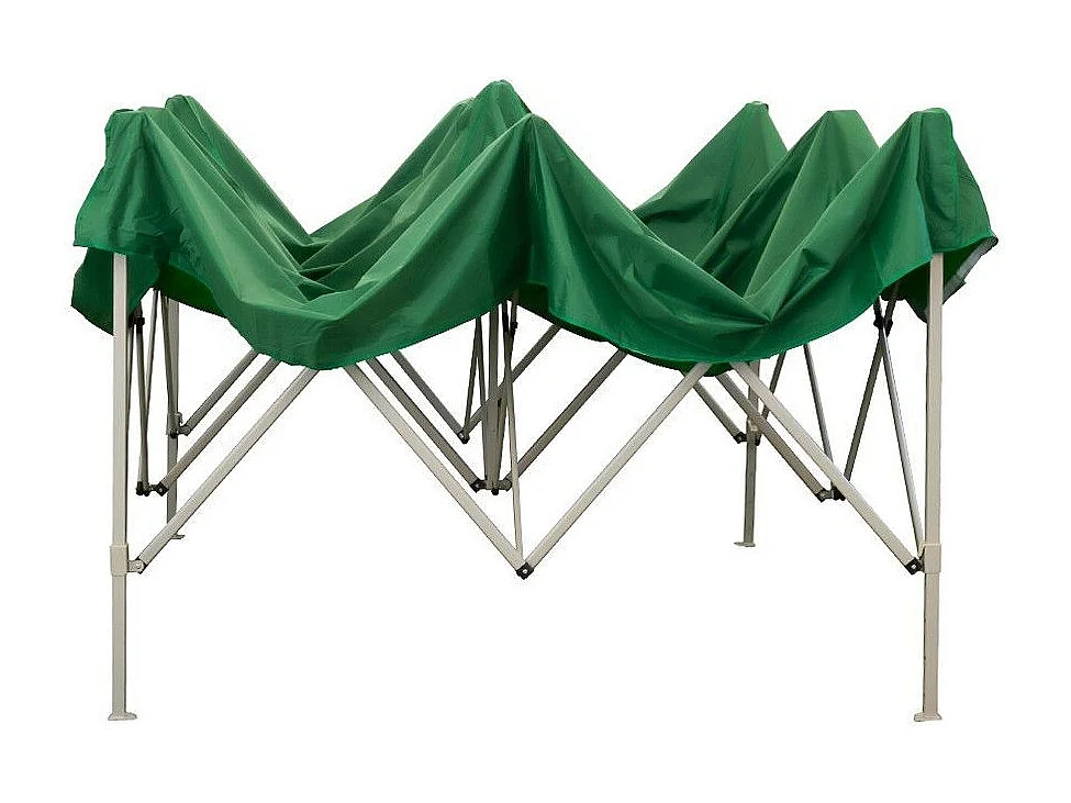 3 x 3 m groene opvouwbare partytent, bekleed met waterdicht PVC