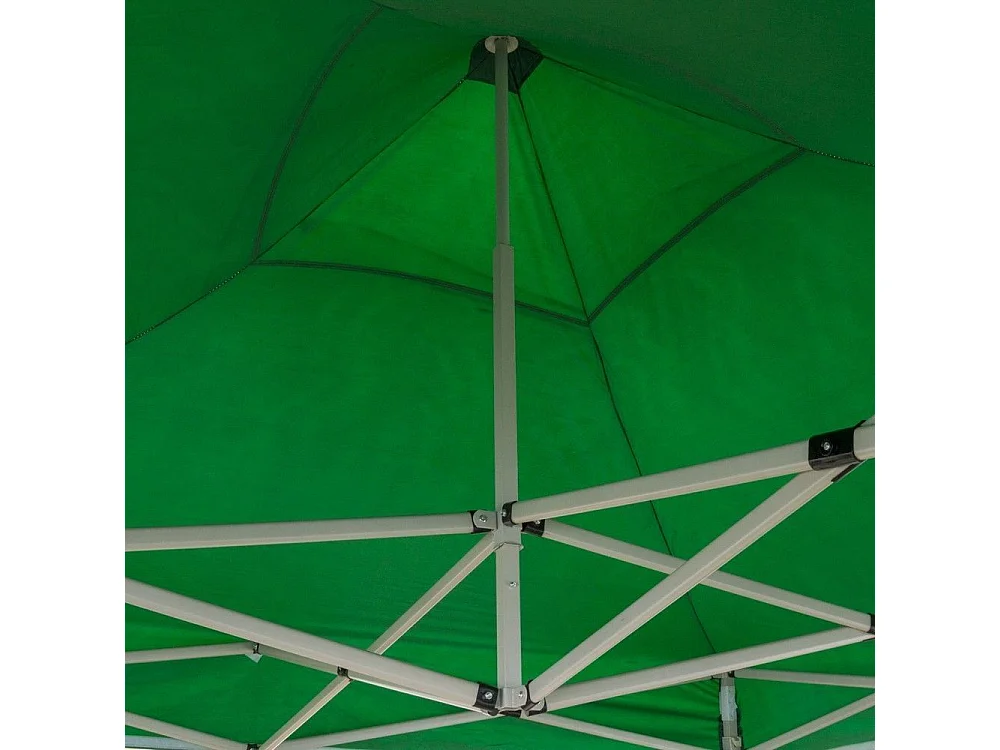 3 x 3 m groene opvouwbare partytent, bekleed met waterdicht PVC