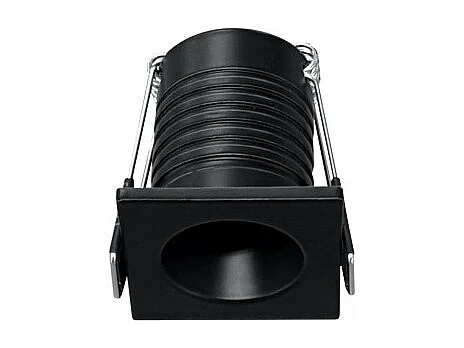 Nano Pulsar Sq Einbaustrahler - 3,5 W, 30° Abstrahlwinkel, matt schwarz, kleiner 35-mm-Lichtfleck, 2700 K - Beneito & Faure