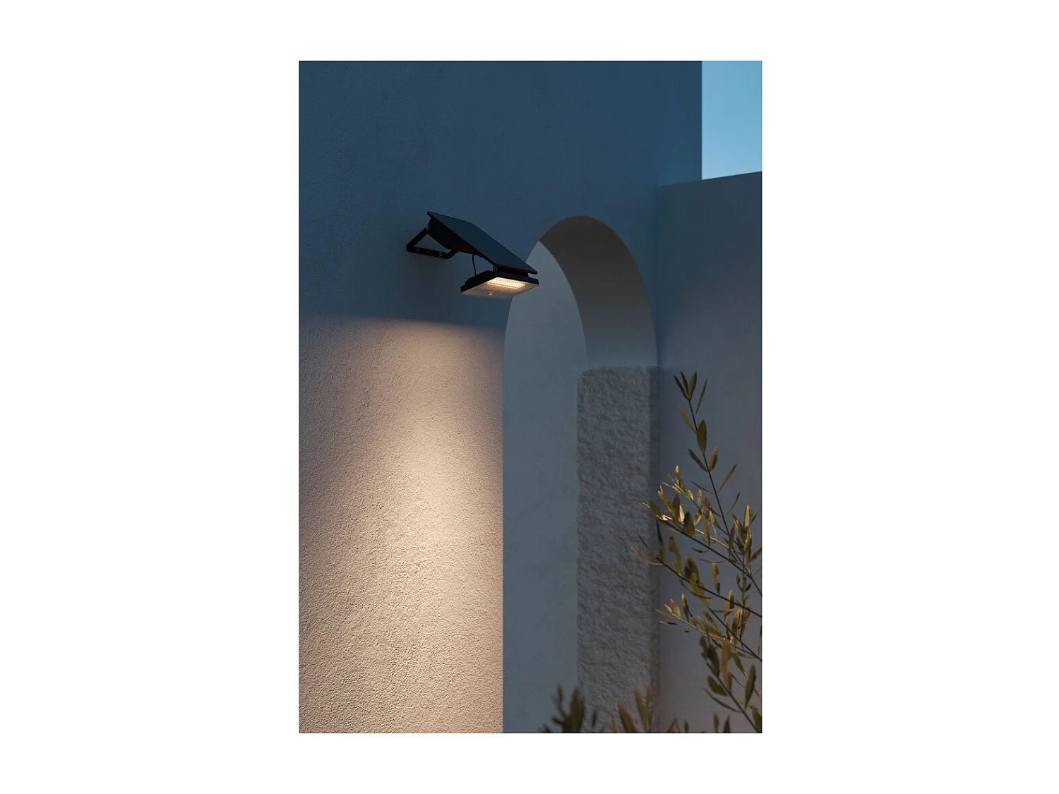 Sky Solar Sensor - Solar LED-lamp met bewegings- en schemersensor, 8W, 1600lm, 4000K, IP54 - Beneito Faure - Zwart