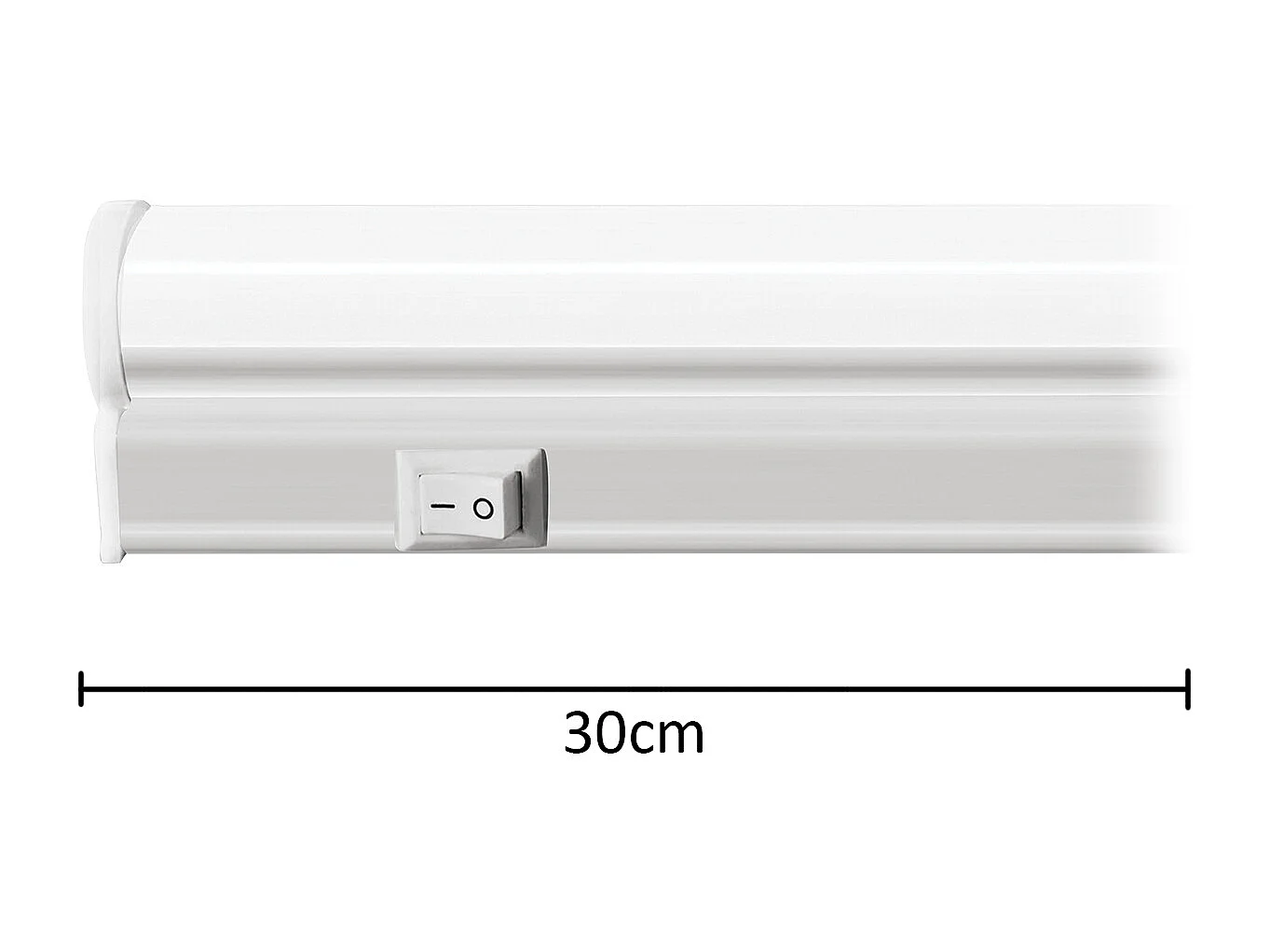 Alcapower Plafonnière LED T5 30cm 5W 500lm 4000K Luz Natural 175-250V IP20 Classe Energética F Design Compacto para Iluminação Interior Sob Móvel