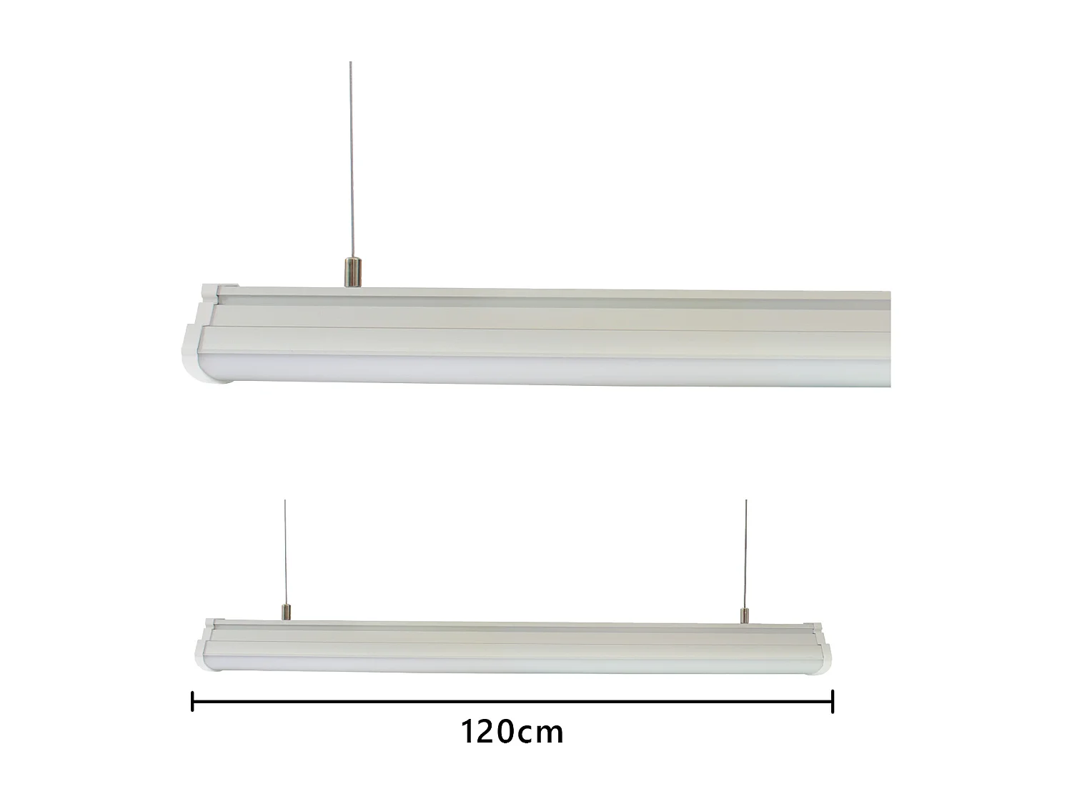 Alcapower LED Plafondlamp Rail IP44 40W 4000lm 4500K 120cm: Professionele efficiënte verlichting voor technische en industriële omgevingen.