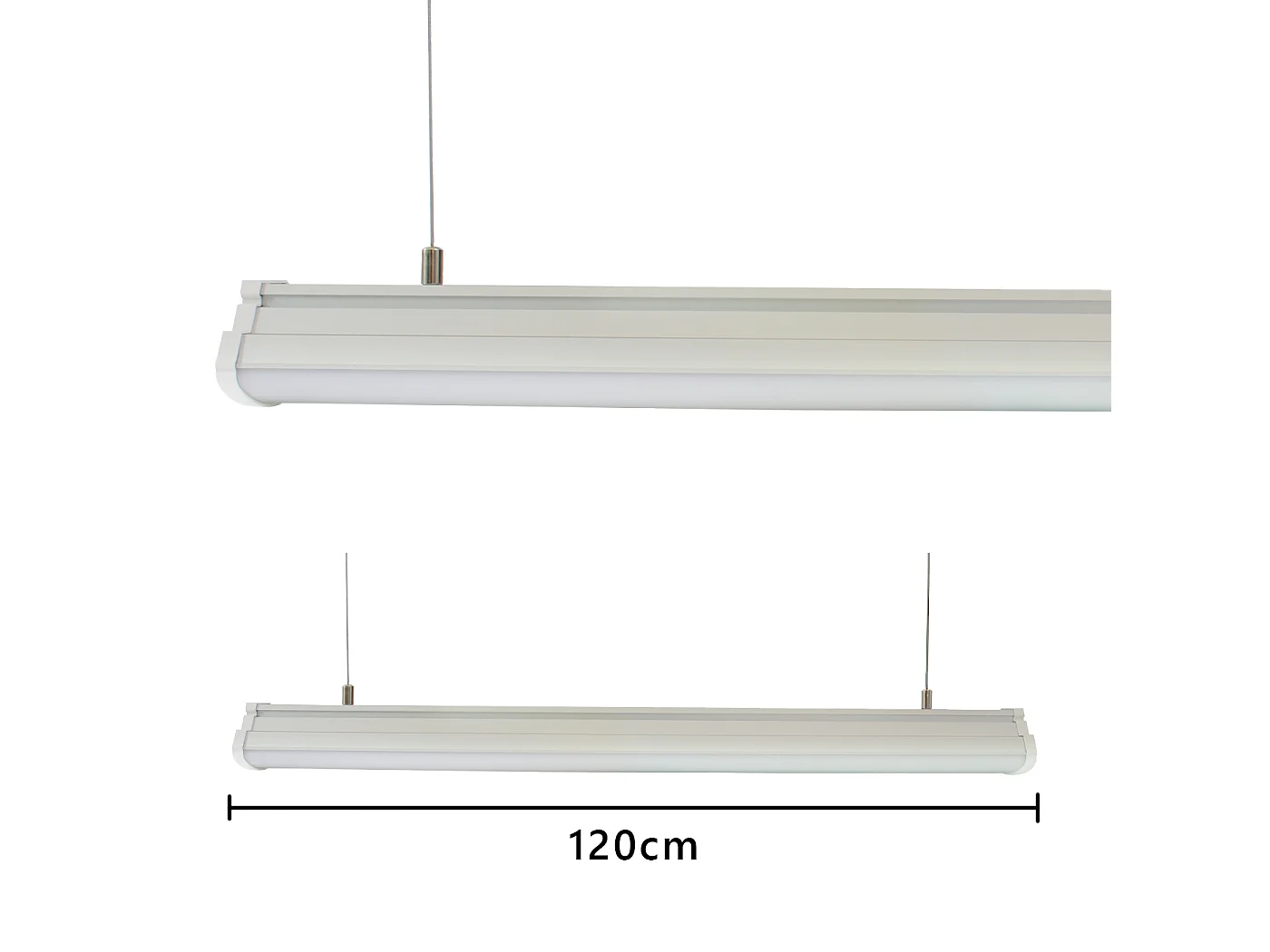 Alcapower LED loftsskinnelampe IP44 40W 4000lm 4500K 120cm: Højeffektiv professionel belysning til tekniske og industrielle miljøer