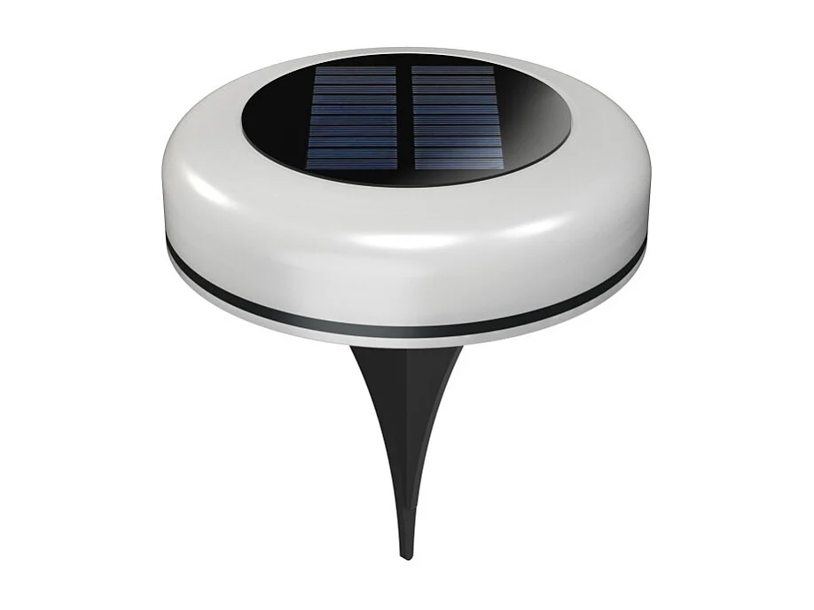 Twist - 1W buitenzonnelamp LED met spike 2700K/RGB, IP54, 180° hoek, klasse III, zwart ABS - Beneito Faure