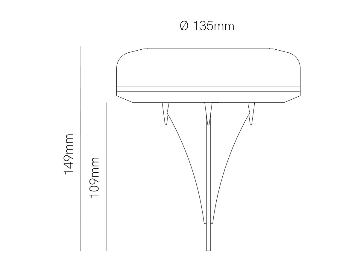 Twist - 1W buitenzonnelamp LED met spike 2700K/RGB, IP54, 180° hoek, klasse III, zwart ABS - Beneito Faure