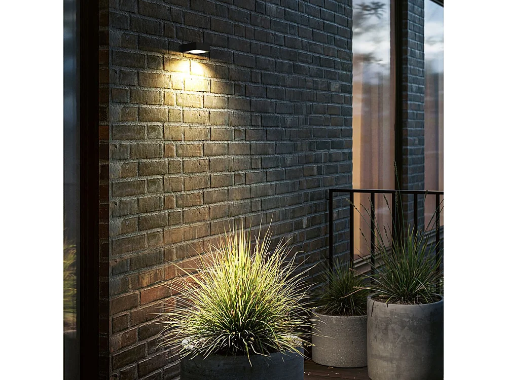 1000lm IP65 Solar LED Wandleuchte mit Anwesenheits- und Dämmerungssensor - 4000K - Automatisches Einschalten beim Vorbeigehen