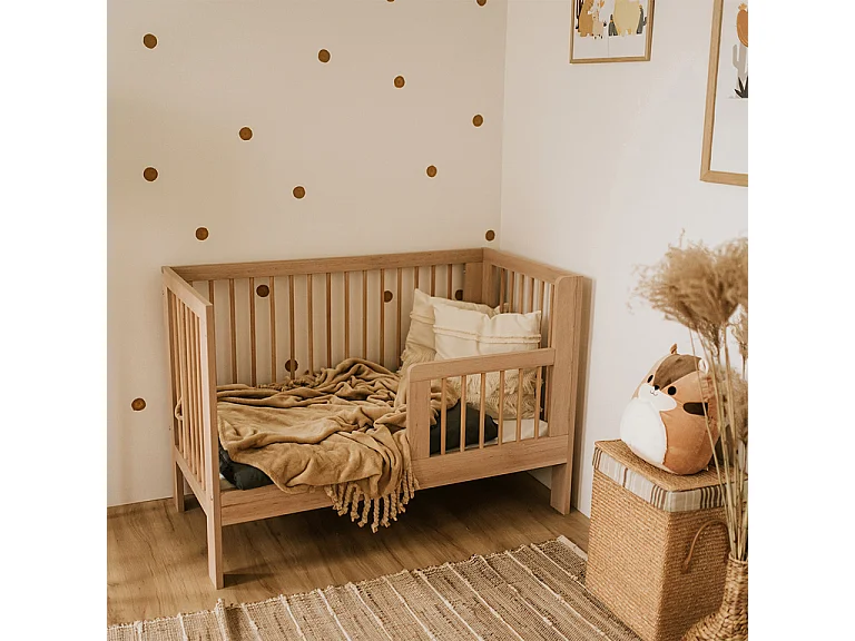 Lit bébé 60x120 sommier inclus Littlesky by Klups Olivia Bois