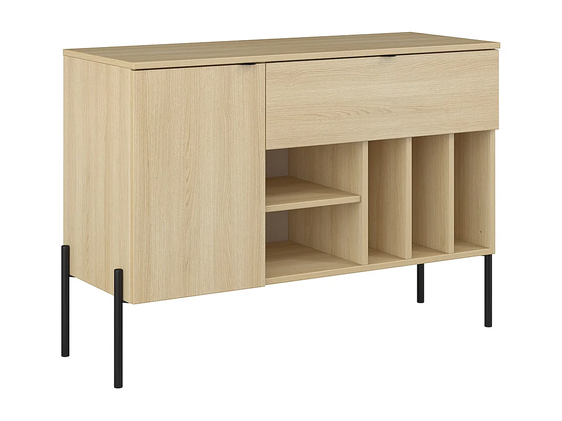 Buffet 1 porte 1 tiroir Lucilla Bois