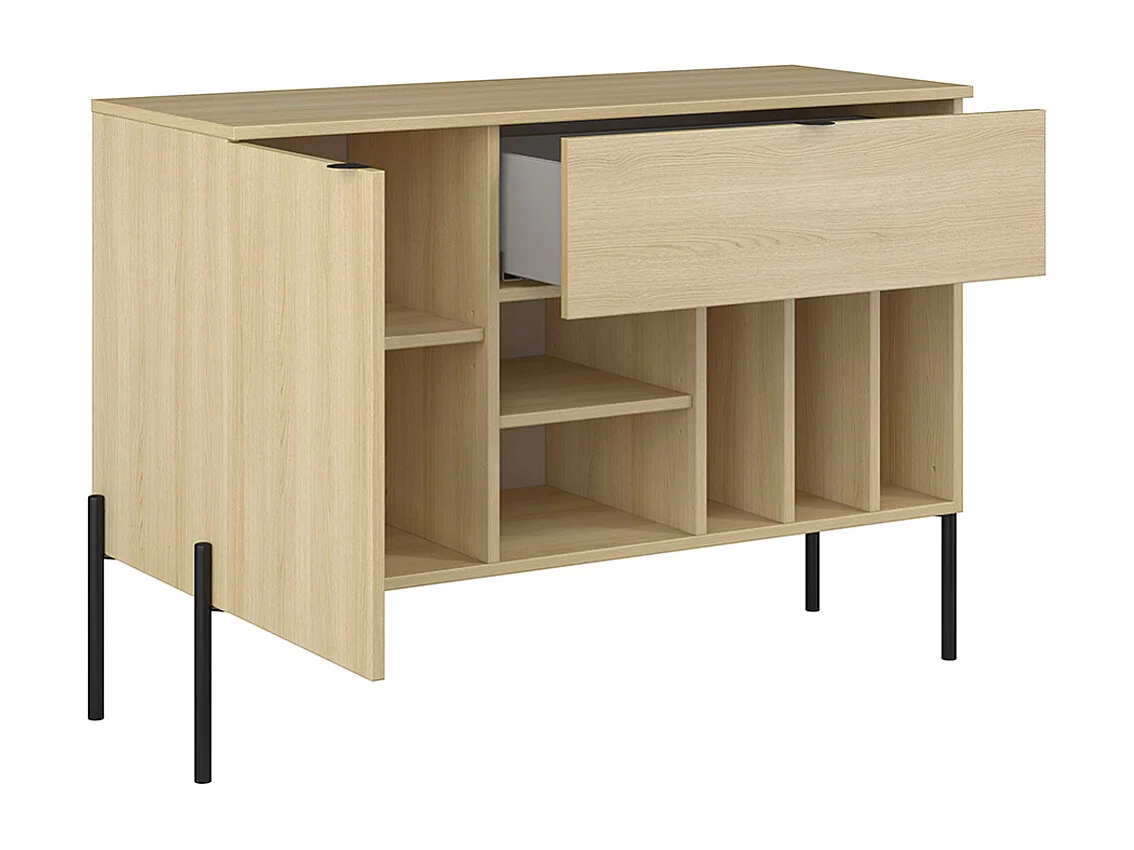 Buffet 1 porte 1 tiroir Lucilla Bois