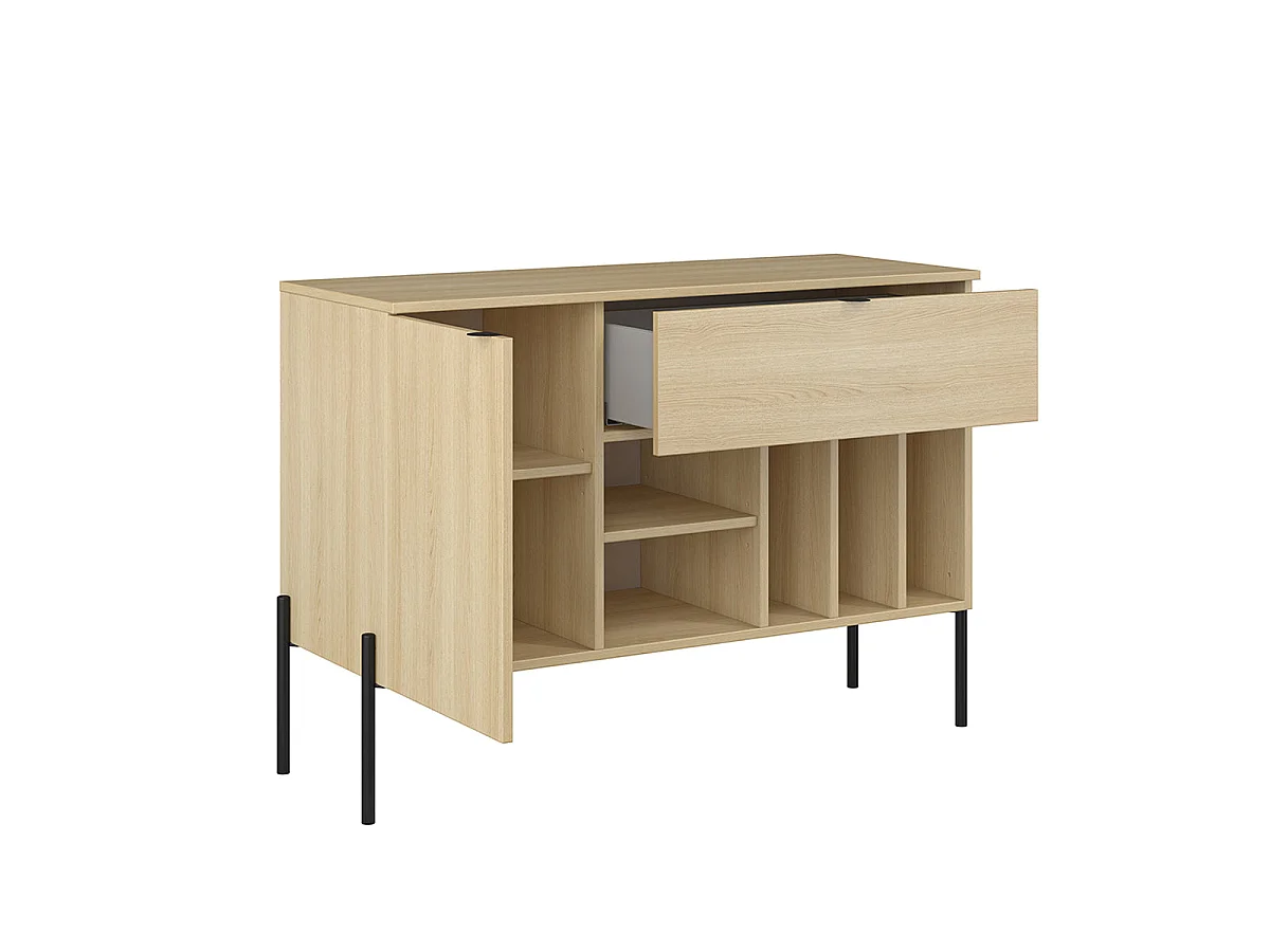 Lucilla Houten 1-deurs 1-lade dressoir