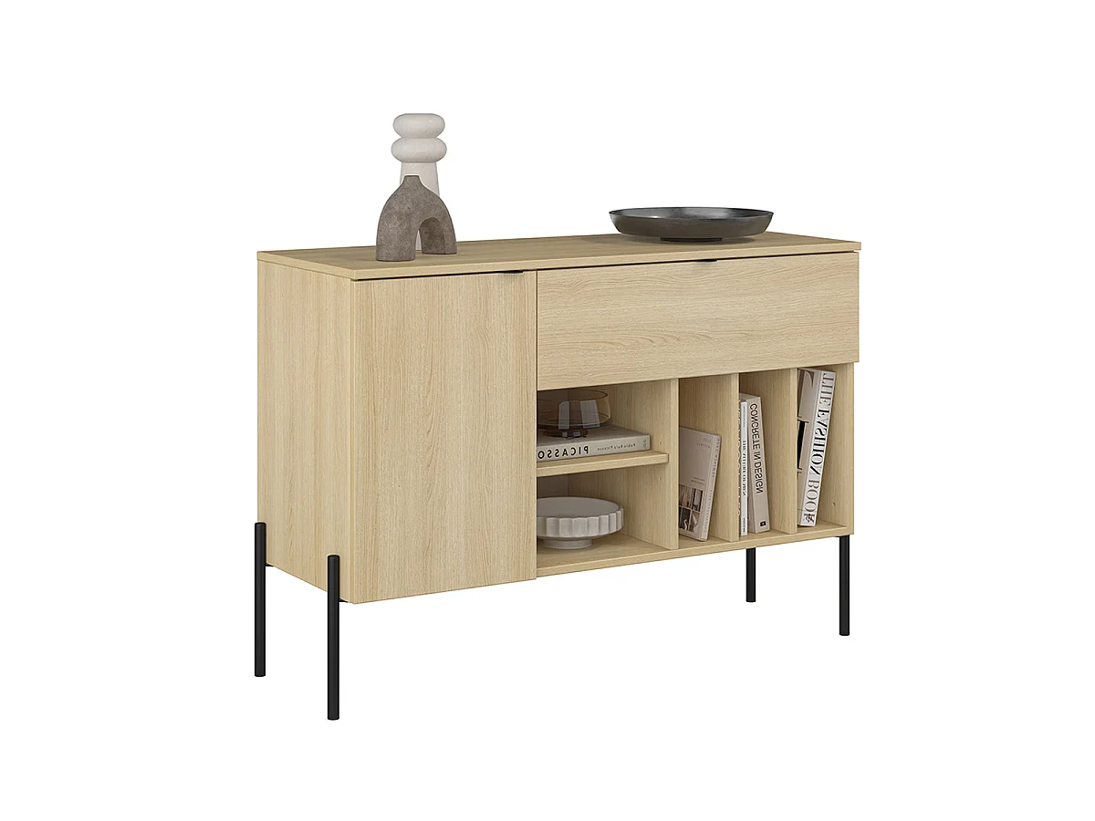 Lucilla Houten 1-deurs 1-lade dressoir