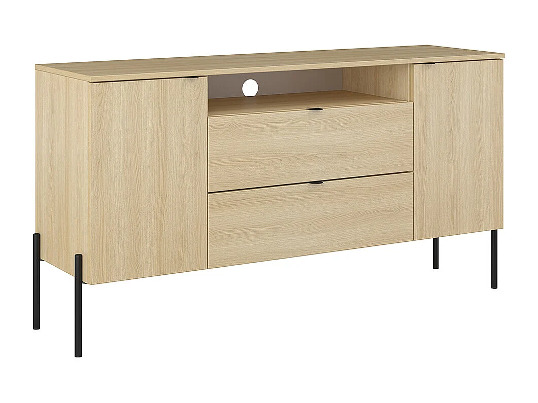 Buffet 2 portes 2 tiroirs Lucilla Bois