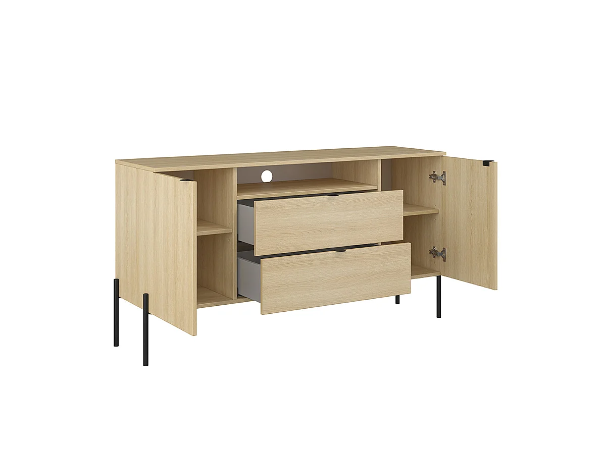 Lucilla Wood 2-door 2-drawer sideboard