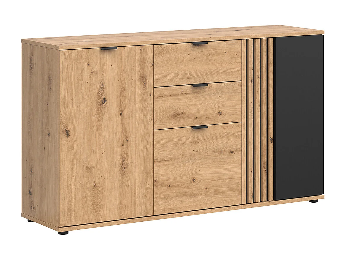 Buffet 3 portes 2 tiroirs Ezra Bois