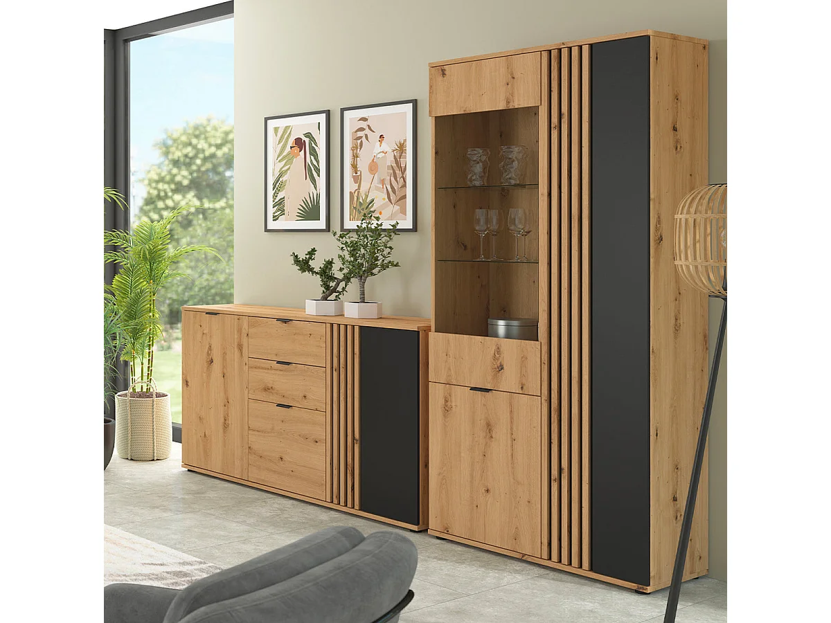 Ezra Wood 2-door 3-drawer sideboard