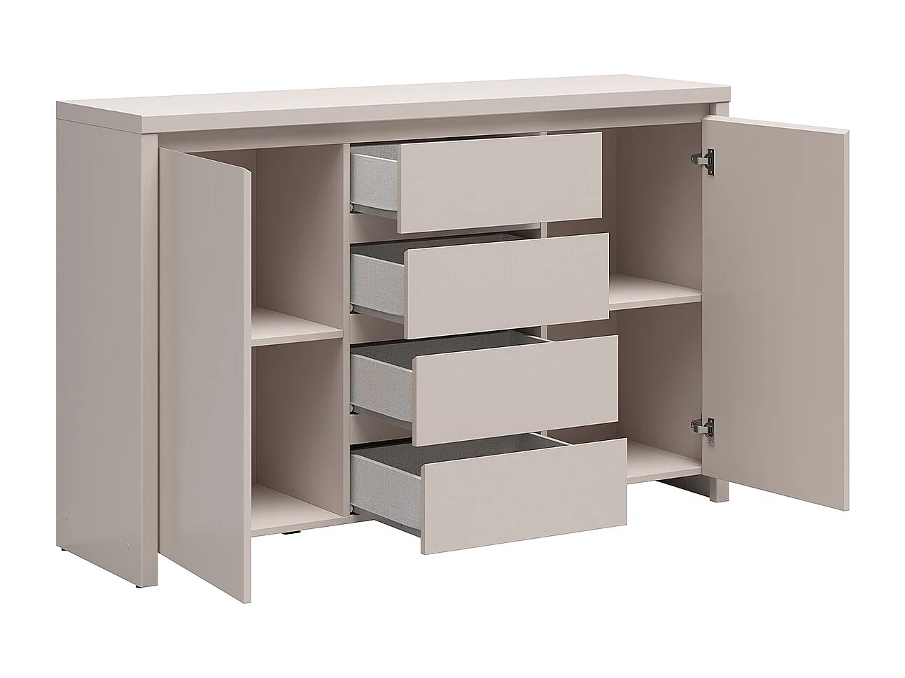 Buffet 2 portes 4 tiroirs Soren Cachemire