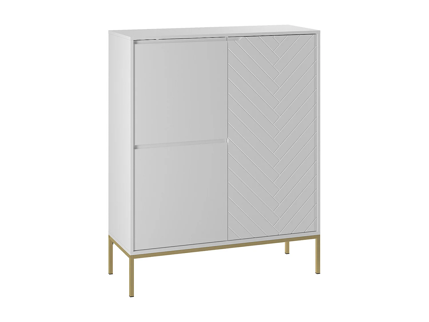 Buffet haut 3 portes Daria Blanc