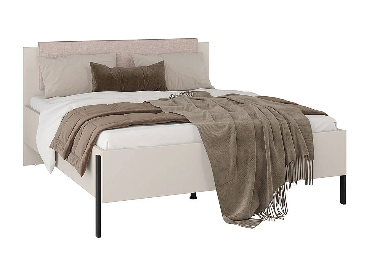 Lit 160x200 sommier inclus Bérénice Cachemire