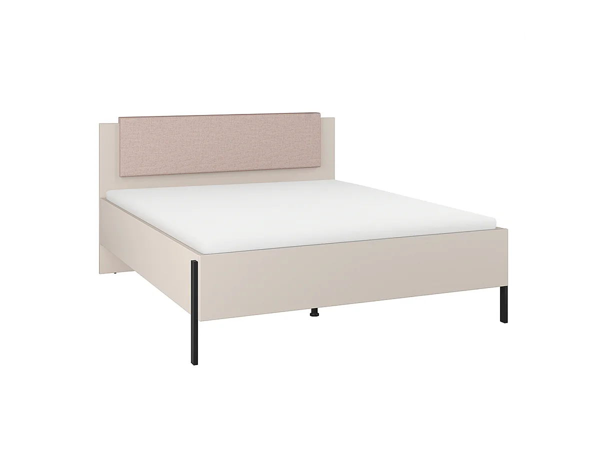 Bed 160x200 including box spring Bérénice Cachemire