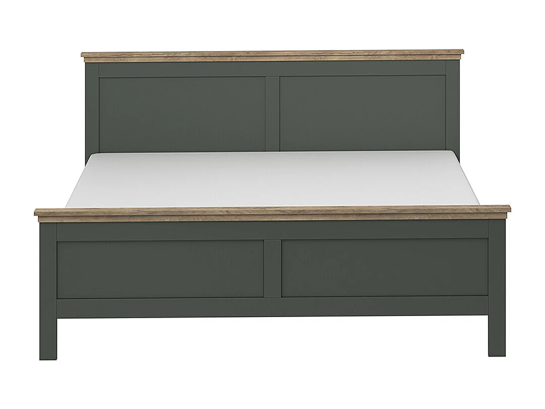 Lit 140x200 sommier inclus Martin Vert et Bois
