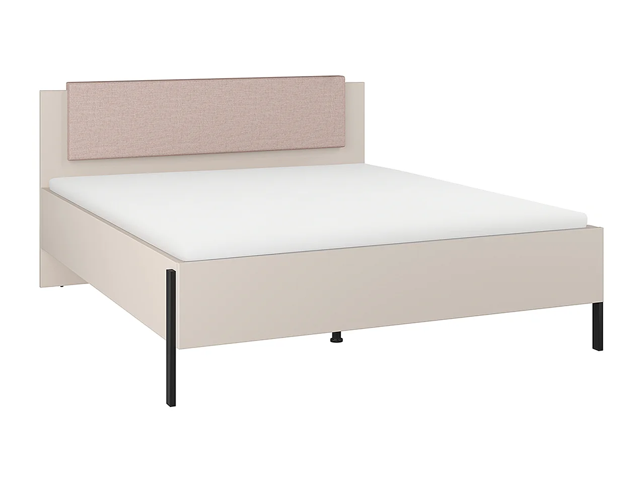 Lit 180x200 sommier inclus Bérénice Cachemire