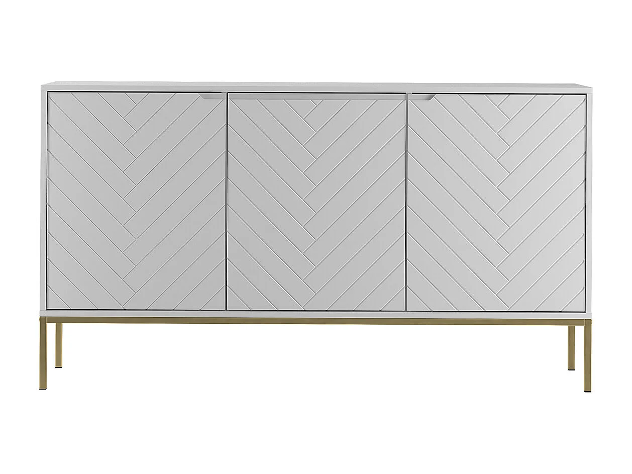 Aparador 3 portas Daria branco 103cm