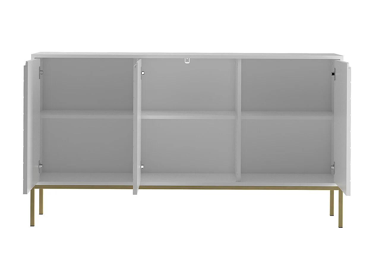 Aparador 3 portas Daria branco 103cm