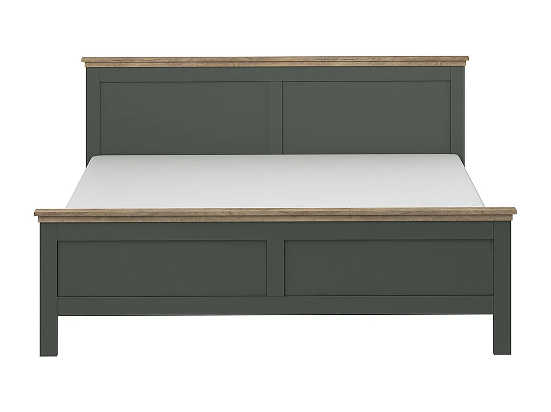 Lit 160x200 sommier inclus Martin Vert et Bois