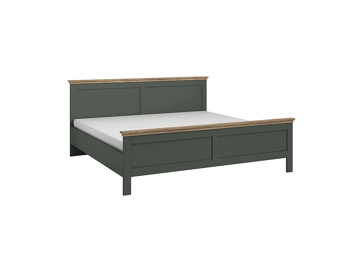 Martin Green and Wood Bed 160x200 including box spring