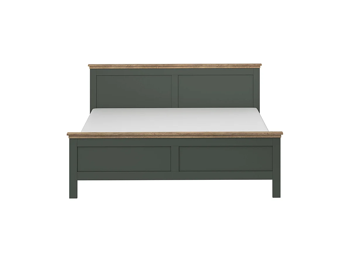 Martin Green and Wood Bed 160x200 including box spring