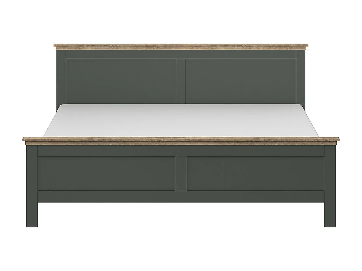 Lit 180x200 sommier inclus Martin Vert et Bois