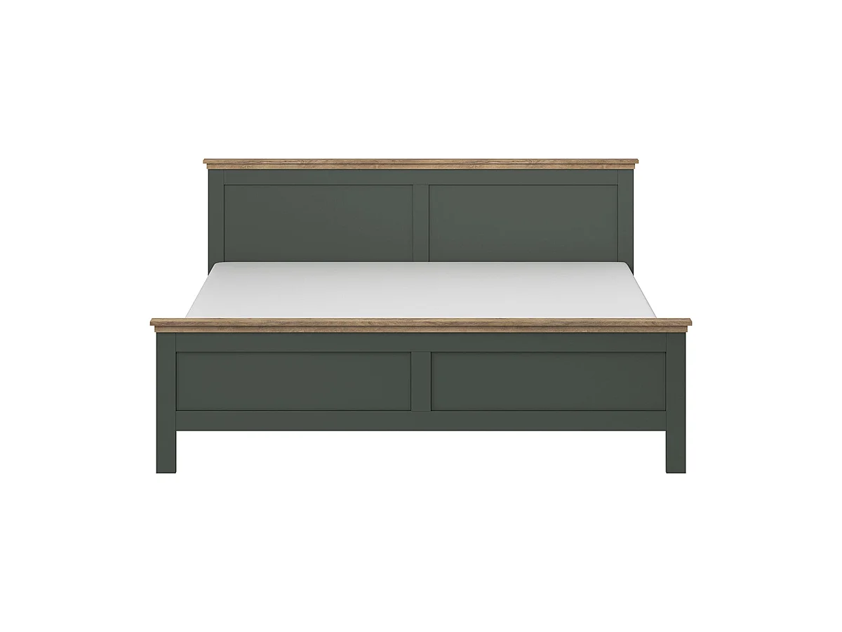 Martin Green and Wood Bed 180x200 including box spring