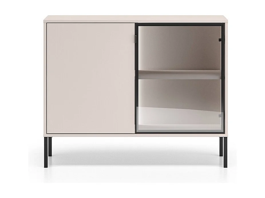 Buffet 2 portes Paige Cachemire et Noir