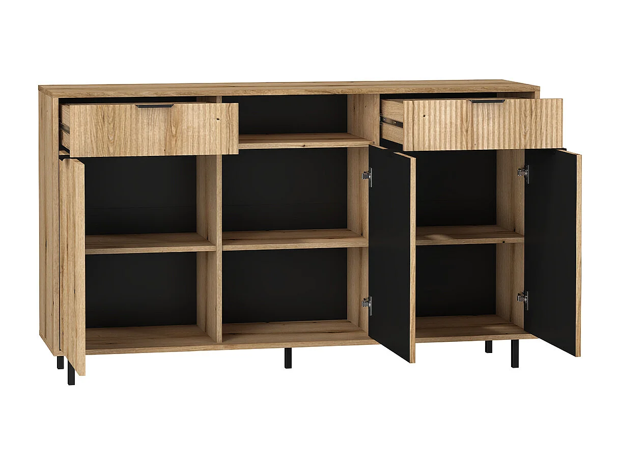 Buffet 3 portes 2 tiroirs Soly Bois