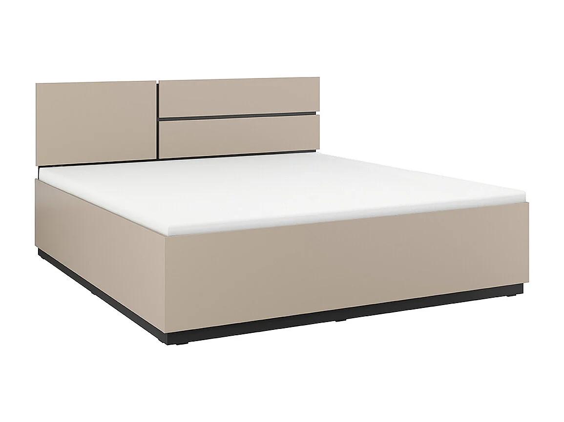 Cama de casal com base Lilia toupeira 160x200