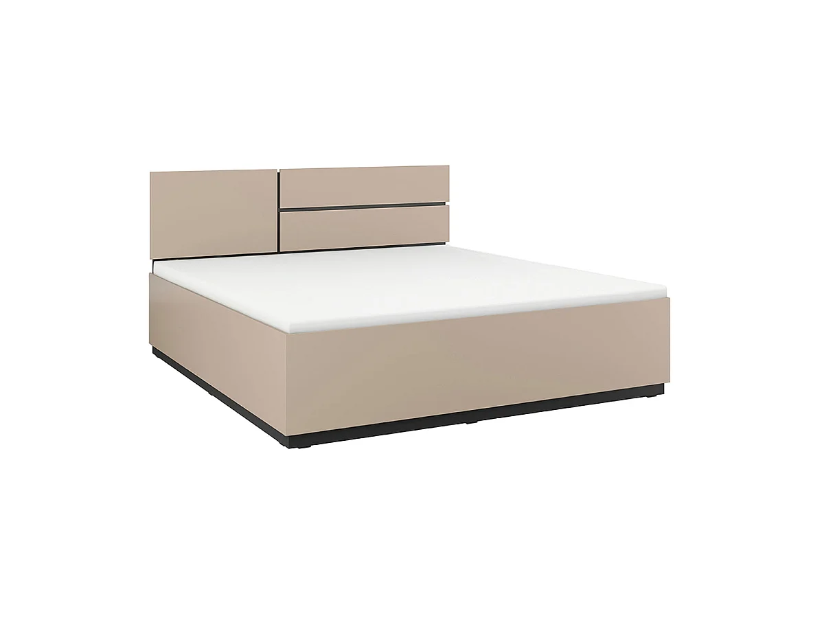 Bett 160x200 inkl. Lattenrost Lilia Taupe