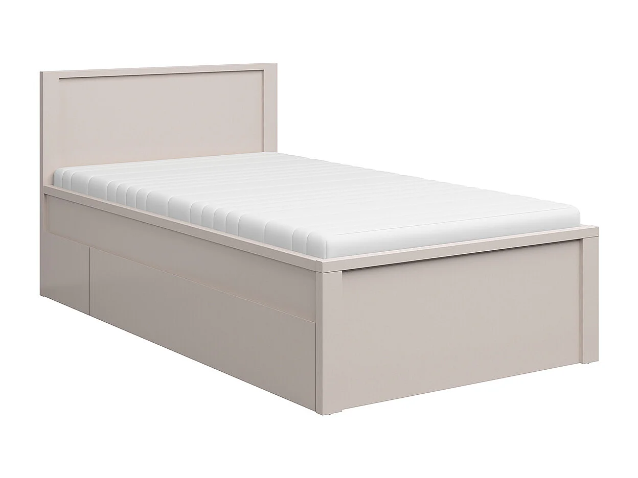 Seng 120x200 inklusive boxmadras og skuffer Soren Cashmere