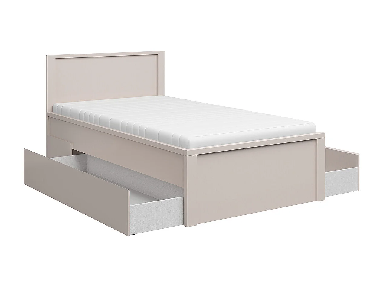 Seng 120x200 inklusive boxmadras og skuffer Soren Cashmere