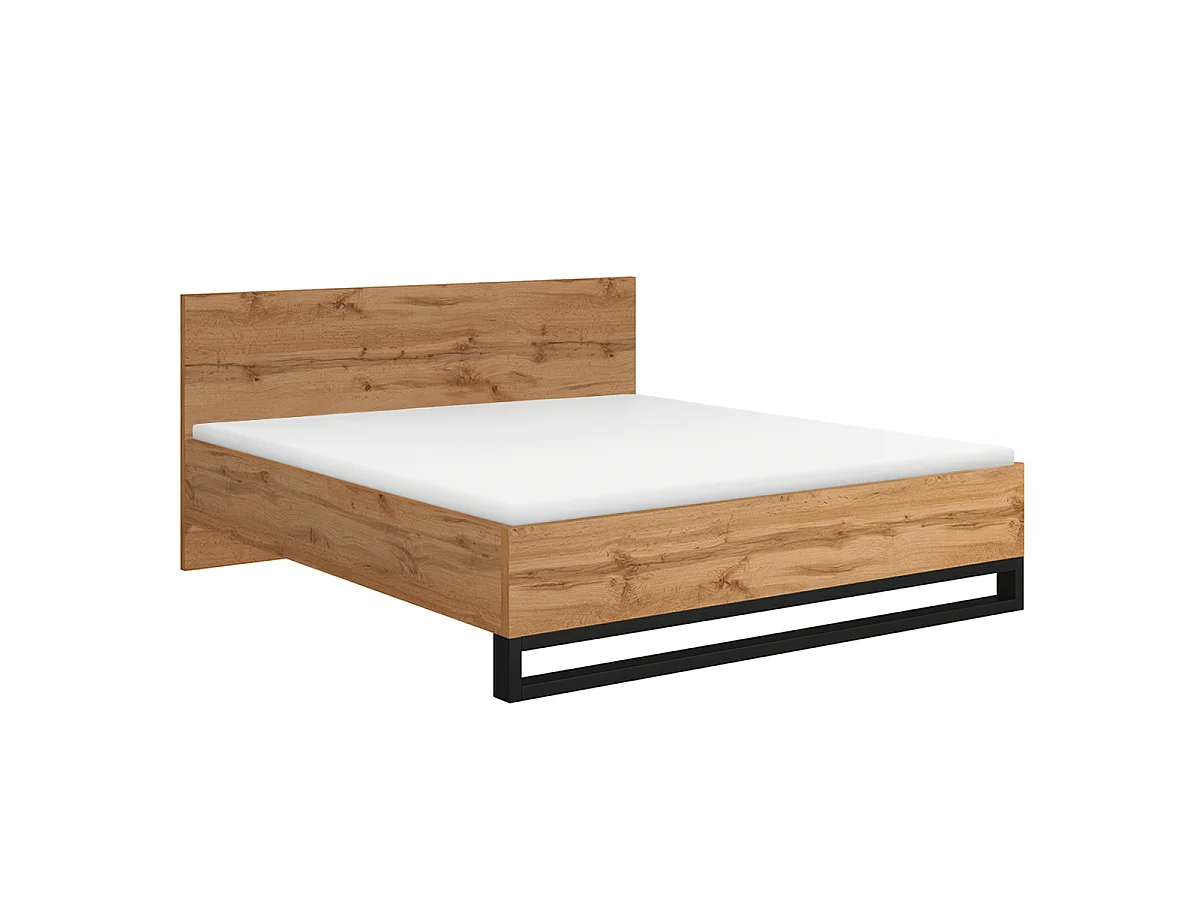Letto matrimoniale con base Eden marrone 180x200cm