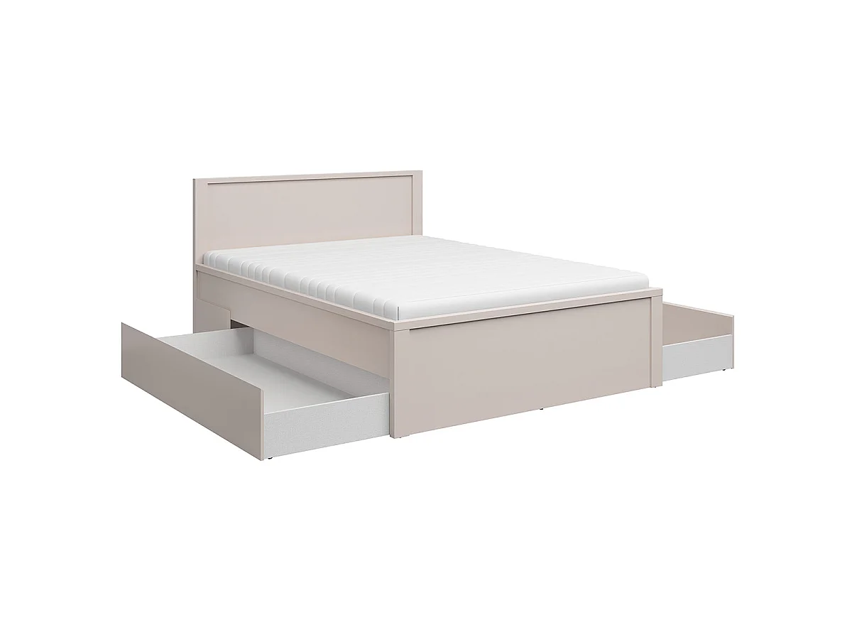 Seng 160x200 inklusive boxmadras og skuffer Soren Cashmere