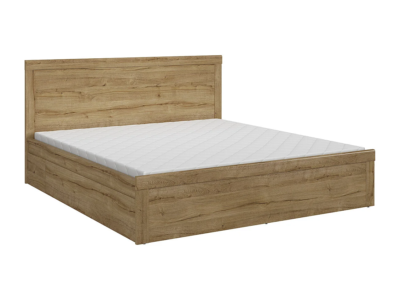 Cama de casal com base Hella madeira 180x200