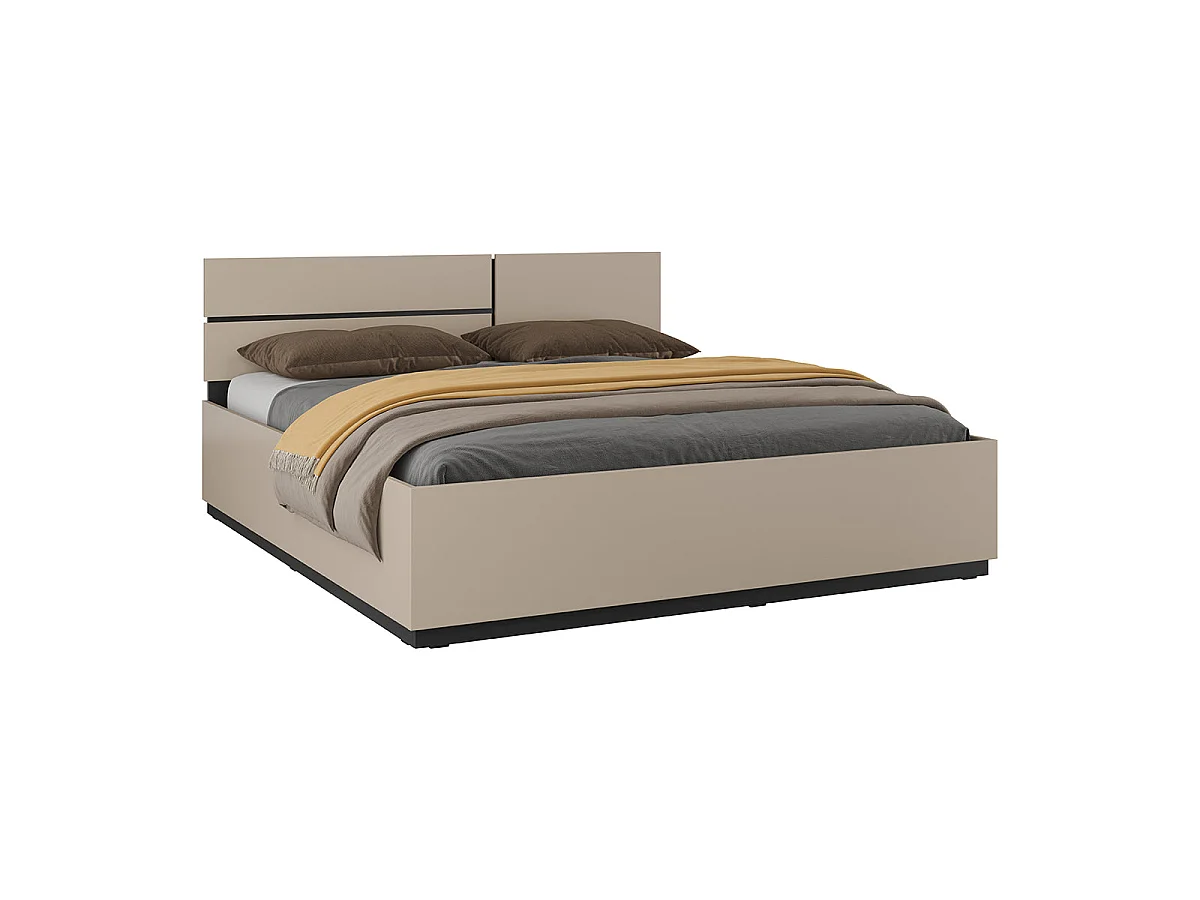 Bed 180x200 including slat base Lilia Taupe