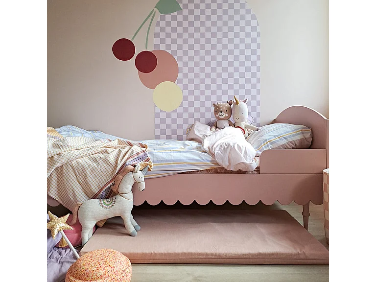 Wood Luck Babushka Rose 90x200 seng med boksmadras